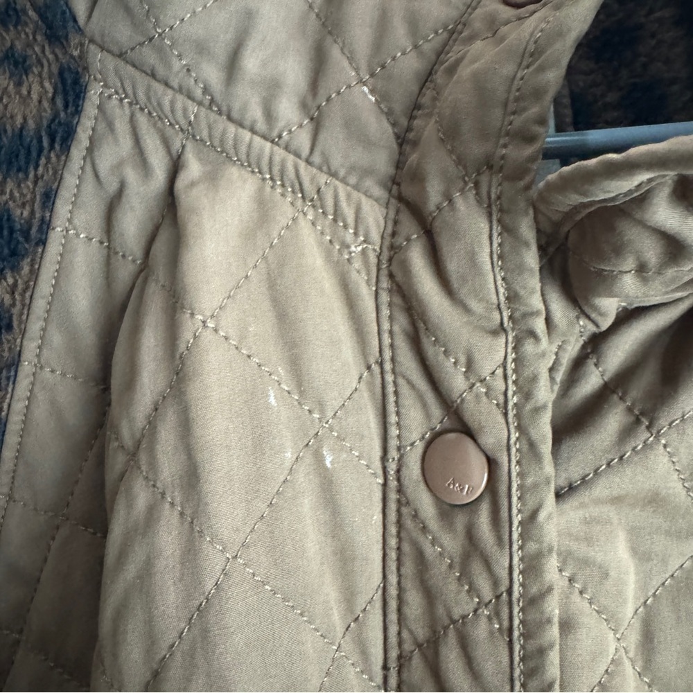 Abercrombie And Fitch Leopard Deep Pile Snap Button Jacket Size XL - Picture 4 of 10